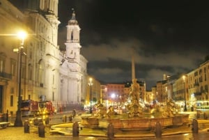Rome: Chauffeured Tour by Night with Food Tasting and Wine