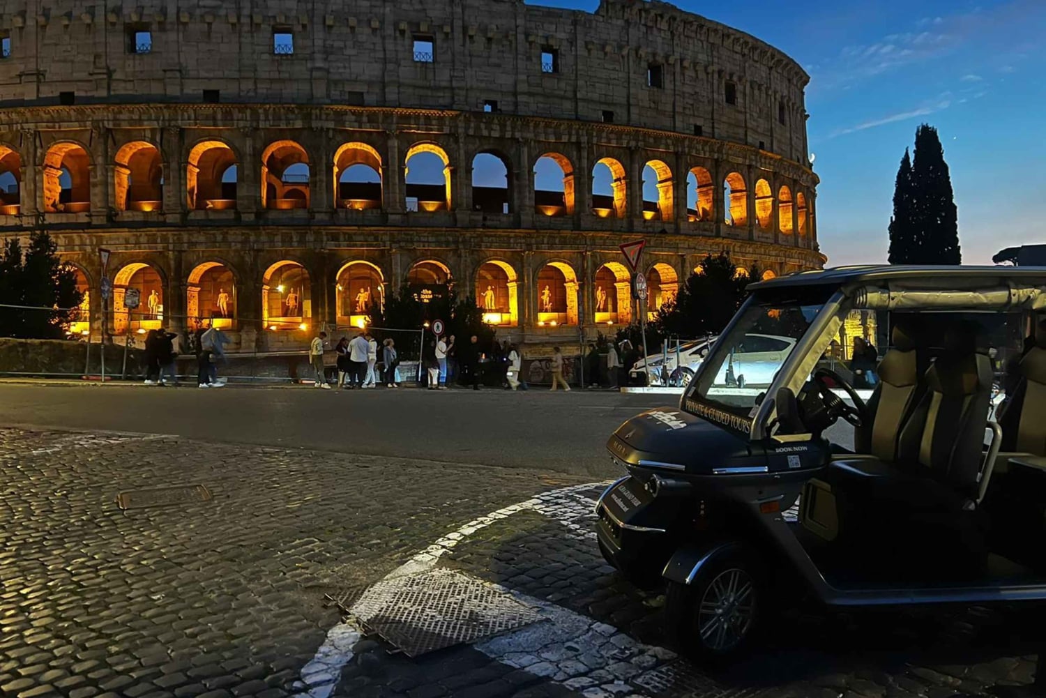 Rome by Night Privé Golf Cart Tour