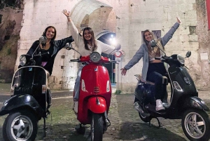 Rome by Night Vespa Tour With Driver/Private Guide