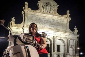 Rome by Night Vespa Tour With Driver/Private Guide