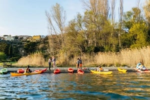 Rome: Popes' Lake, Kayak Tour with Swimming & Roman Pizza