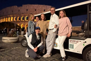Roma: tour notturno in golf cart tra le luci di Natale