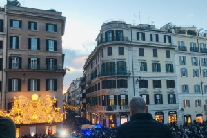 Roma: tour notturno in golf cart tra le luci di Natale