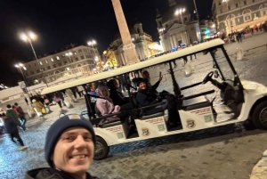 Roma: tour notturno in golf cart tra le luci di Natale