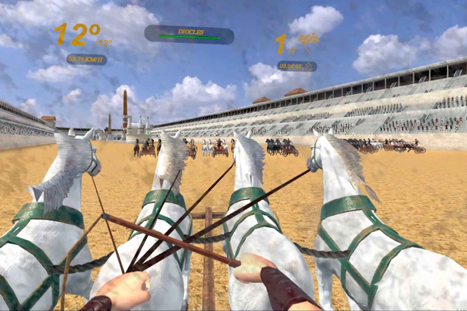 Roma: Jogo de Realidade Virtual do Circo Máximo perto do Coliseu