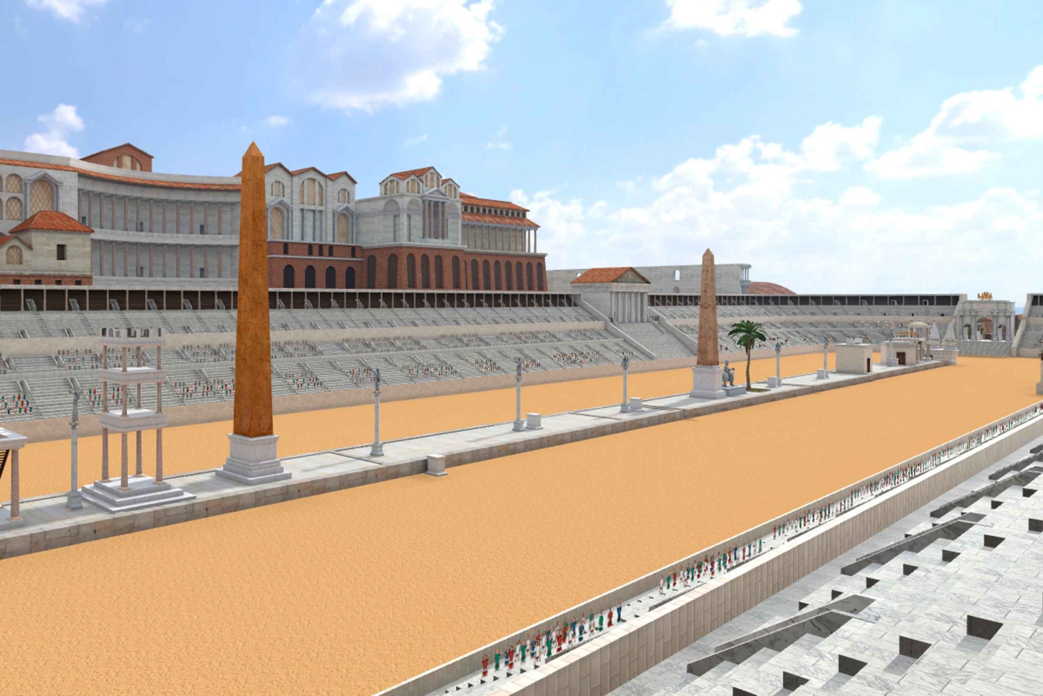 Roma: Jogo de Realidade Virtual do Circo Máximo perto do Coliseu