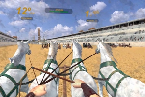 Roma: Jogo de Realidade Virtual do Circo Máximo perto do Coliseu