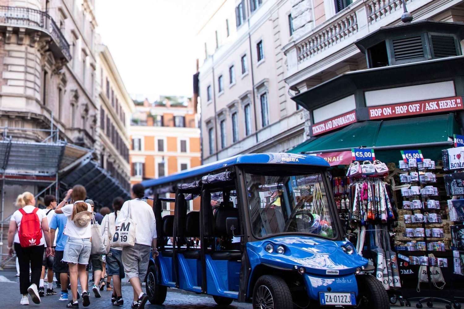 ローマ：市内中心部グループゴルフカートツアー