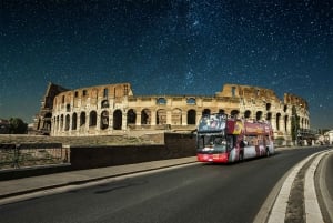 Roma: tour serale delle attrazioni della città in autobus con piano panoramico