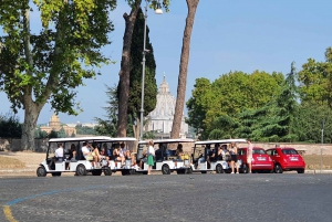 Rome: Highlights Golf Cart Tour with Pizza Snack & Gelato