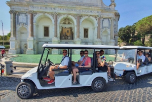 Rome: Highlights Golf Cart Tour with Pizza Snack & Gelato