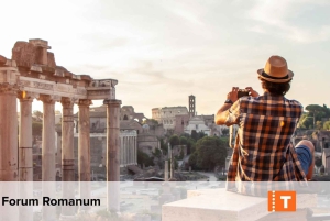 ローマ：20ヶ所以上の主要観光スポットパス＆乗り降り自由バスツアー