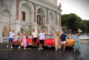 Rom: Stadsvandring i klassisk Fiat 500 med foton