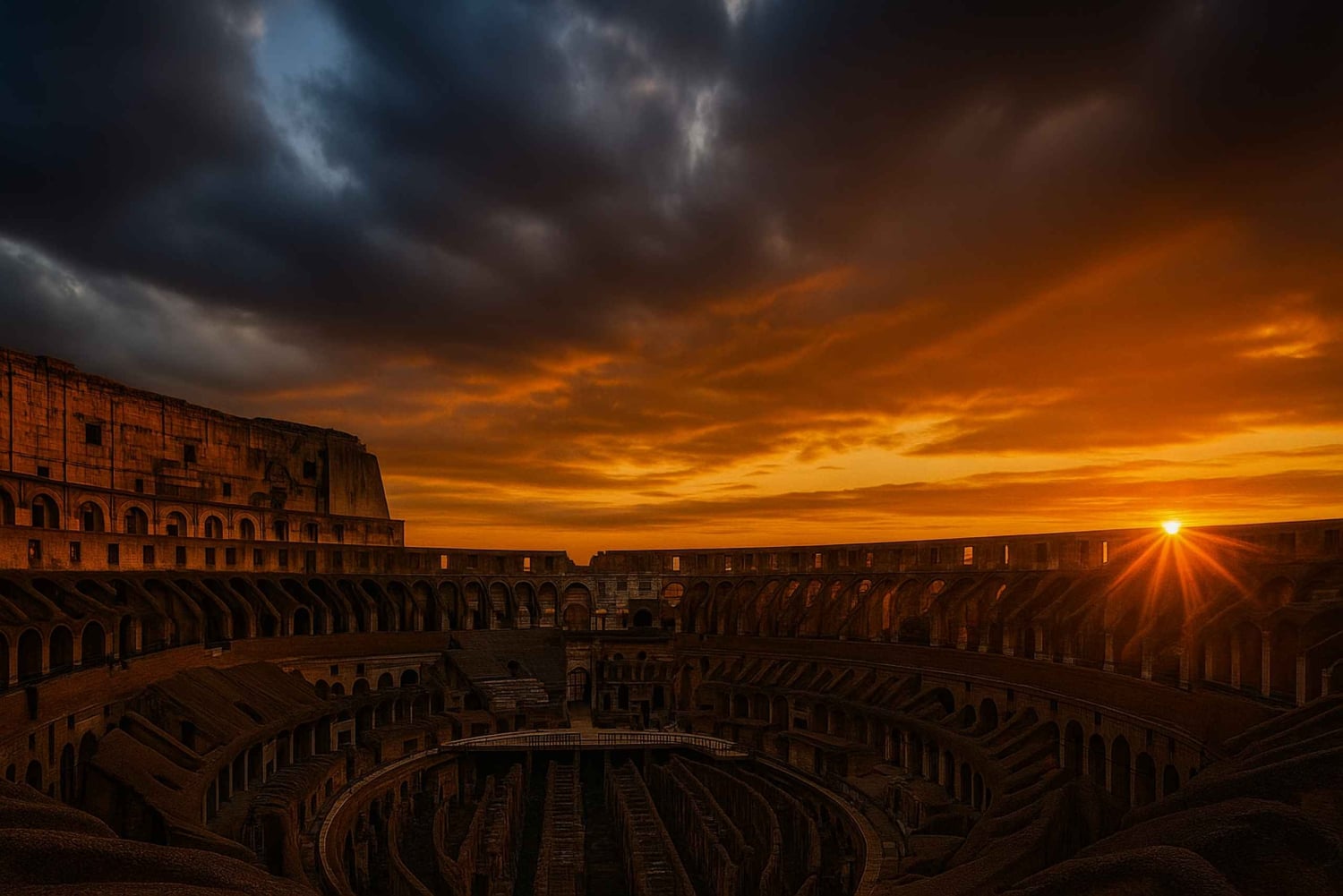 Roma: tour notturno del Colosseo con Arena e Sotterranei
