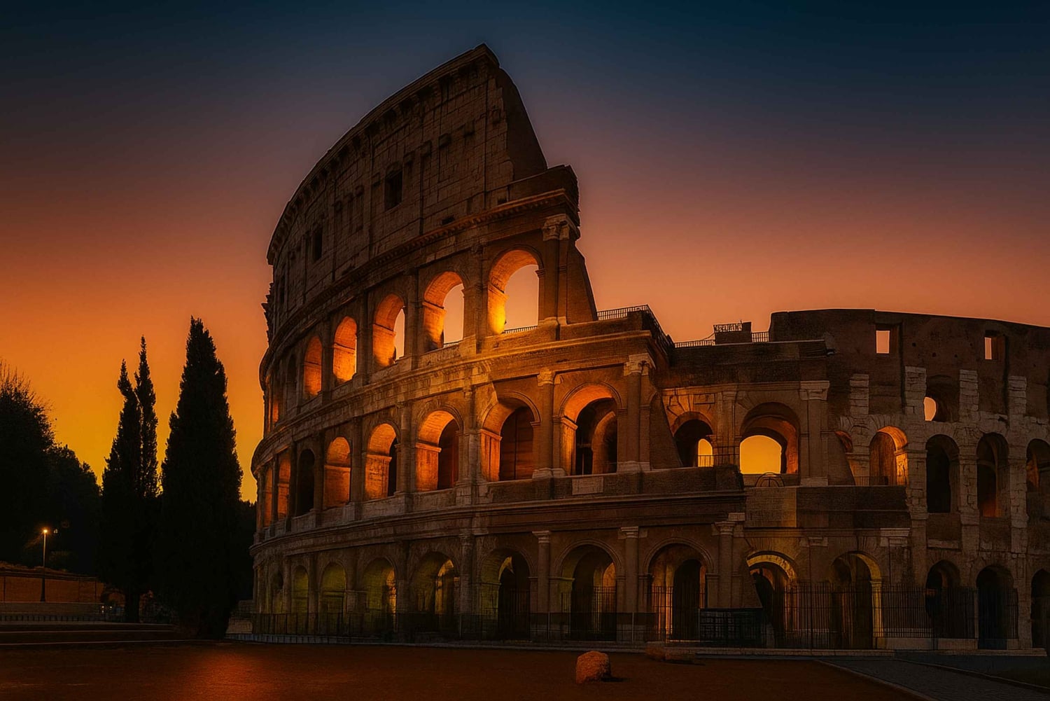 Roma: tour notturno del Colosseo con Arena e Sotterranei
