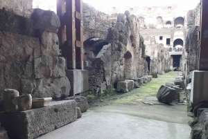 Rom: Colosseum Underground Lille gruppe guidet tur