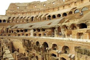 Roma: Coliseu com acesso ao piso da arena e Roma Antiga