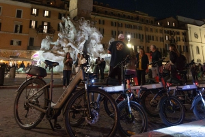 ローマ：電動自転車ナイトツアー（フード＆ワインのオプション付き）