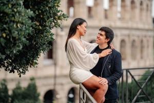 ローマ象徴的なランドマークでの早朝プライベート写真撮影