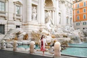 ローマ象徴的なランドマークでの早朝プライベート写真撮影