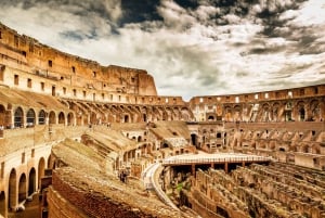 Roma: Visita guiada rápida ao Coliseu com piso da Arena