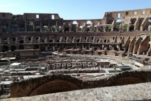 Roma: Visita guiada rápida ao Coliseu com piso da Arena