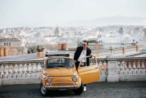 Rome: Fiat 500 Vintage Photography Service in Rome