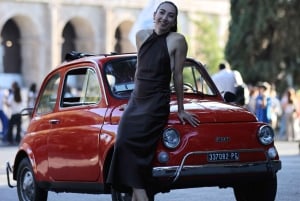 Rooma: Fiat Cinquecento Vintage -valokuvauspalvelu