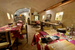 Dégustation de plats à Rome avec dégustation de vins dans le Trastevere