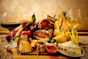 トラステヴェレ地区でのワインペアリング付きローマ食味体験