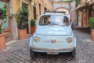 Rzym: całodniowa wypożyczalnia klasycznego Fiata 500