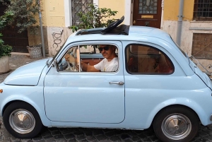 Rzym: całodniowa wypożyczalnia klasycznego Fiata 500