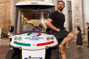 Rome: Fun Golf Cart Tour with Music and Gelato