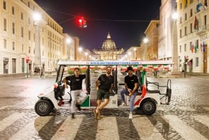 Rome: Fun Golf Cart Tour with Music and Gelato