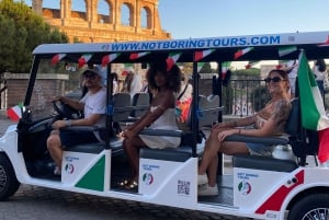 Rome: Fun Golf Cart Tour with Music and Gelato