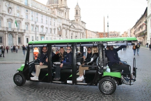 Rome : Visite en voiturette de golf avec dégustation de gelato artisanal