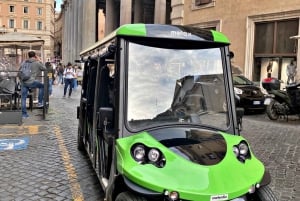 Rome : Visite en voiturette de golf avec dégustation de gelato artisanal