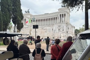 Visite de Rome en voiturette de golf : économique avec crème glacée incluse