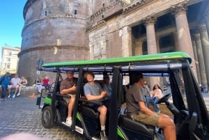 Rome : Visite en voiturette de golf avec dégustation de gelato artisanal