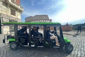 Rome : Visite en voiturette de golf avec dégustation de gelato artisanal