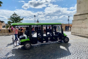 Rome : Visite en voiturette de golf avec dégustation de gelato artisanal