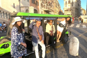 ローマ：ゴルフカートツアーと手作りのジェラート試食