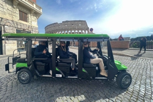 ローマ：ゴルフカートツアーと手作りのジェラート試食