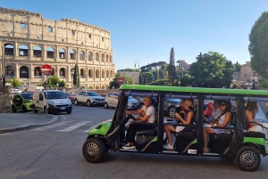 ローマ：ゴルフカートツアーと手作りのジェラート試食