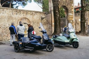 Roma: Tour in Vespa Sidecar con Caffè e Gelato