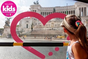 Rome: Hop-on-hop-off-bustour met een sightseeingbus