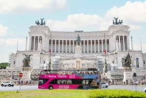 Rome: Hop-on-hop-off-bustour met een sightseeingbus