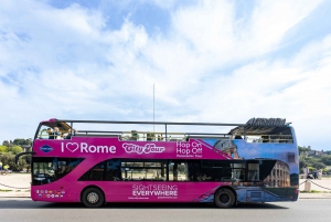 Rome: Hop-on-hop-off-bustour met een sightseeingbus