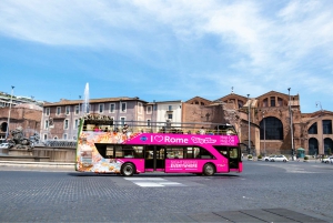 Rome: Hop-on-hop-off-bustour met een sightseeingbus