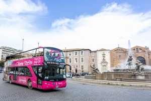 Rome: Hop-on-hop-off-bustour met een sightseeingbus